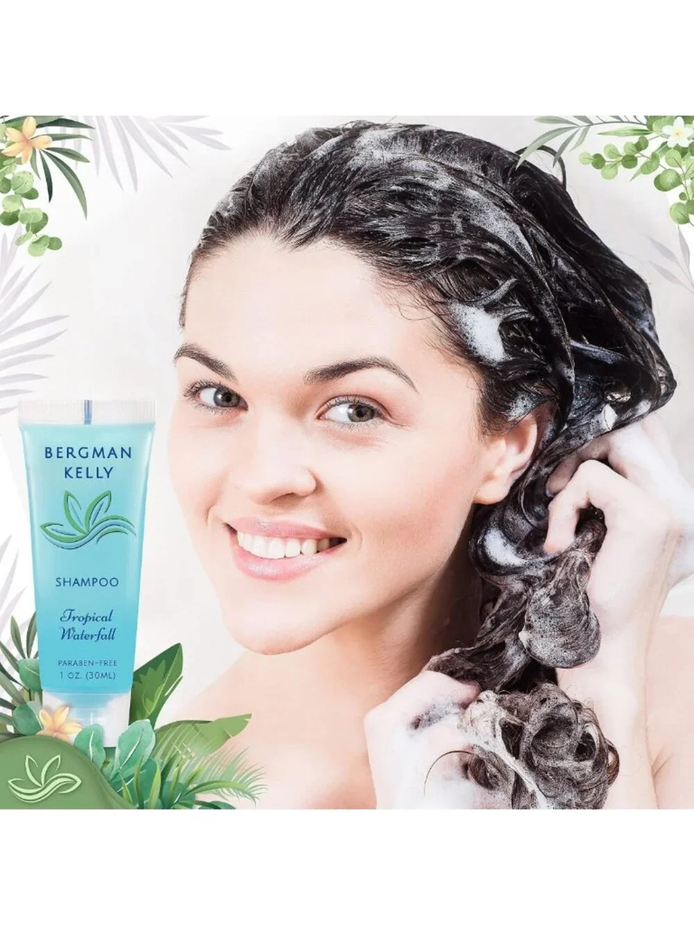 125 Pcs Bulk Hotel Soap & Toiletries Set, Tropical Waterfall Scent, 1 oz Each